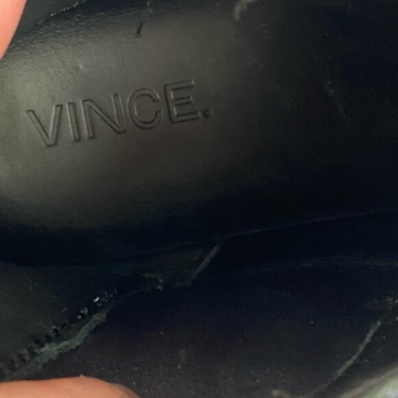 Vince Blue Belmont High Top‎ Sneakers Flat Shoes Mens Size 11 Italian Calf Suede - Picture 6 of 12